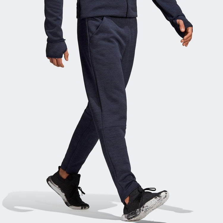 adidas Zipper Pocket Sports Running Long Pants Blue CZ8652