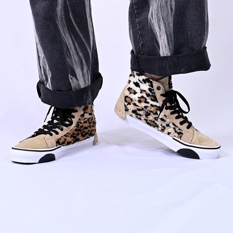 Vans Unisex SK8-HI CAP Mid-Top Sneakers Brown/Black VN0A3WM1ABH