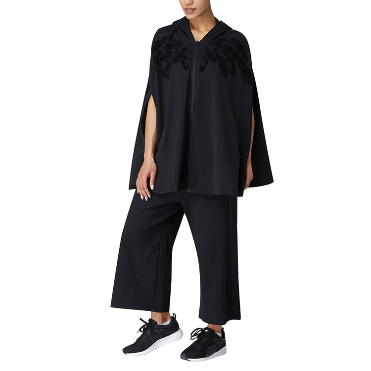 (WMNS) PUMA Swan Zipper Printing Cloak Black 573762-01