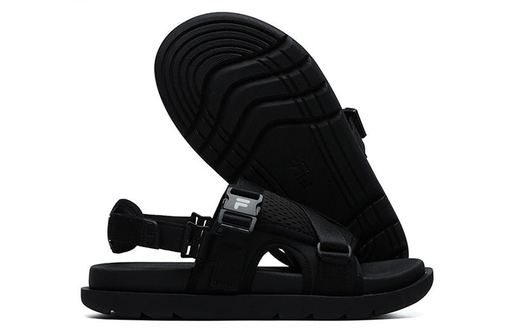 (WMNS) Fila Fusion Sandals 'Black' T12W125402FBK