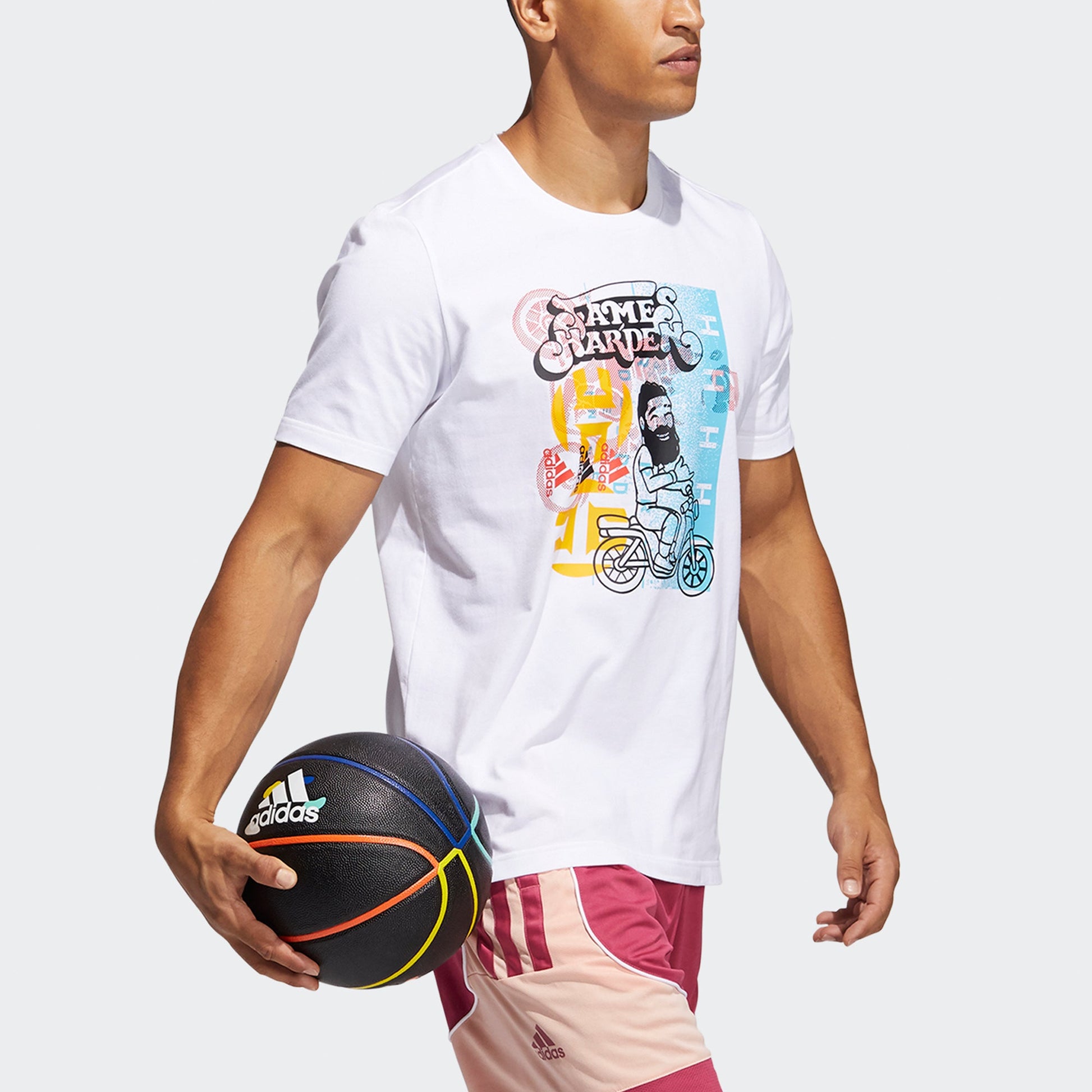 adidas Hdn Avatar Sc Basketball Athleisure Casual Sports Short Sleeve White GP3431