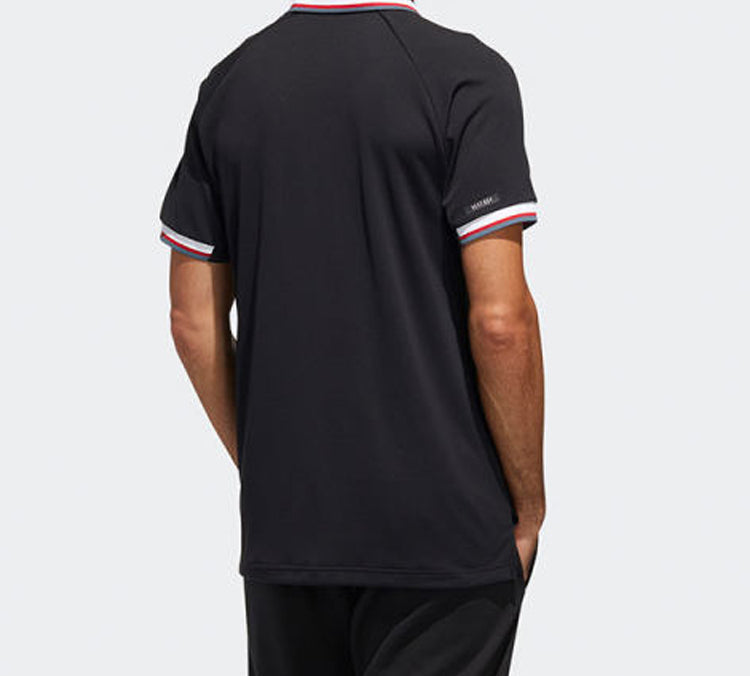 adidas Htrdy M Pl1 Sl Tennis Sports Polo Shirt Black FT6765