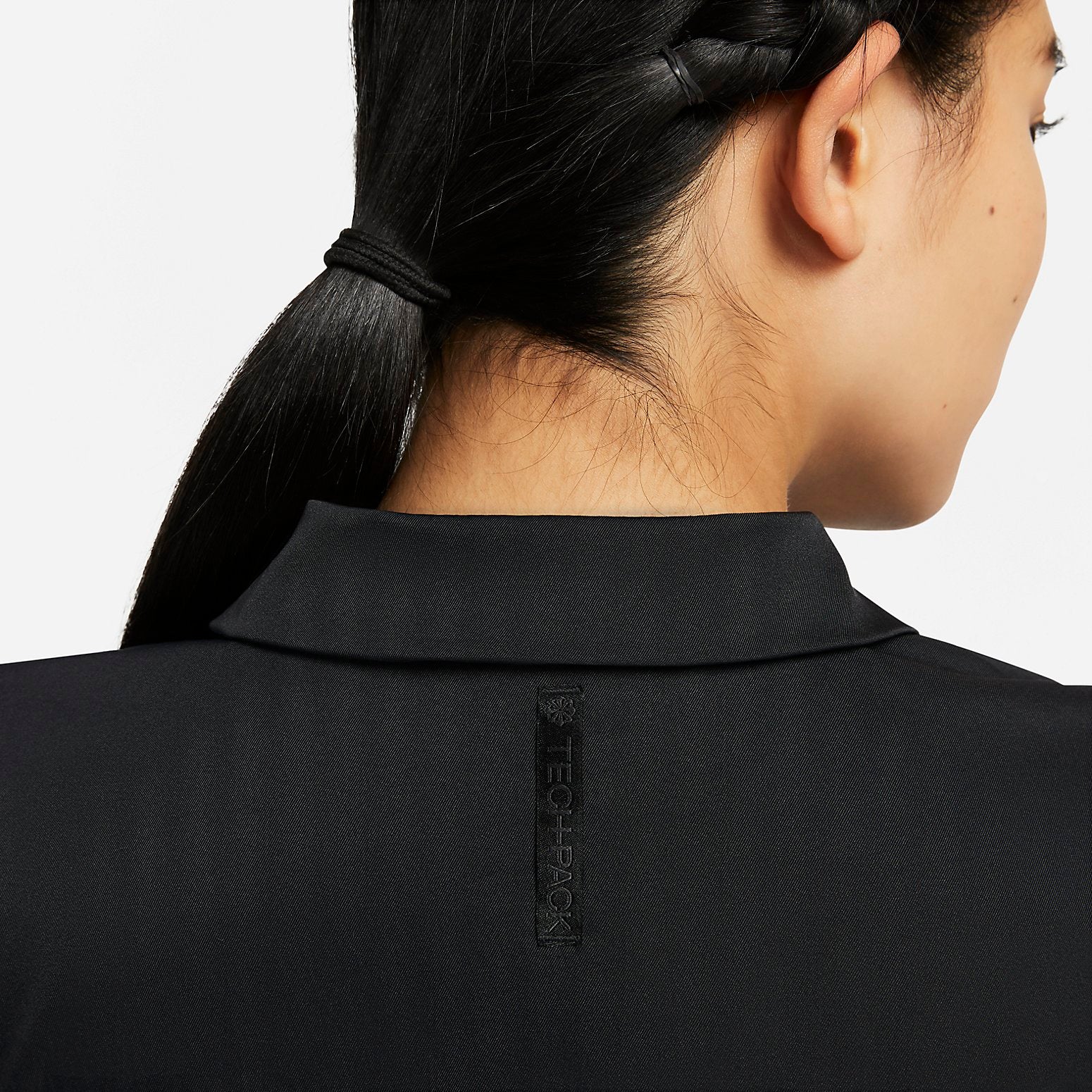 (WMNS) Nike Sportswear Dri-FIT Tech Pack Woven Polo 'Black' DV8241-010