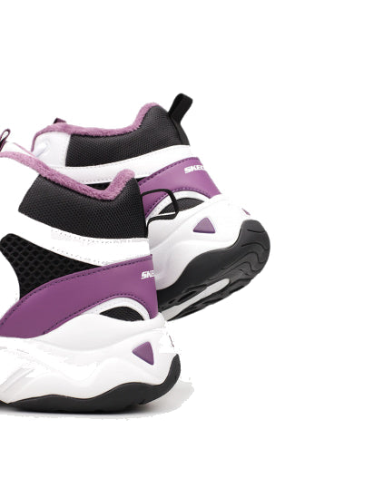 (WMNS) Skechers D'LITES 3.0 'White Purple' 167266-BKW