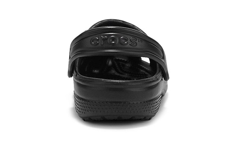 (PS) Crocs Classic Minimalistic Casual Outdoor Beach Black Sandals 204536-001
