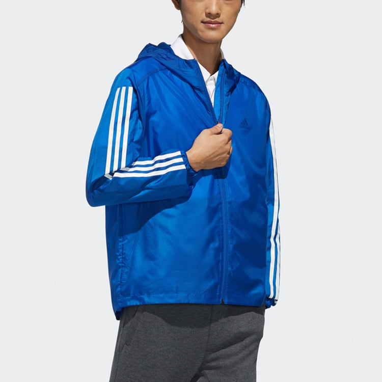 adidas Sports hooded Woven Jacket Blue EK4726