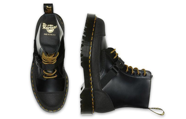 Dr.Martens 1460 Bex Tech Made in England Leather Lace Up Boots 'Black' 26881001