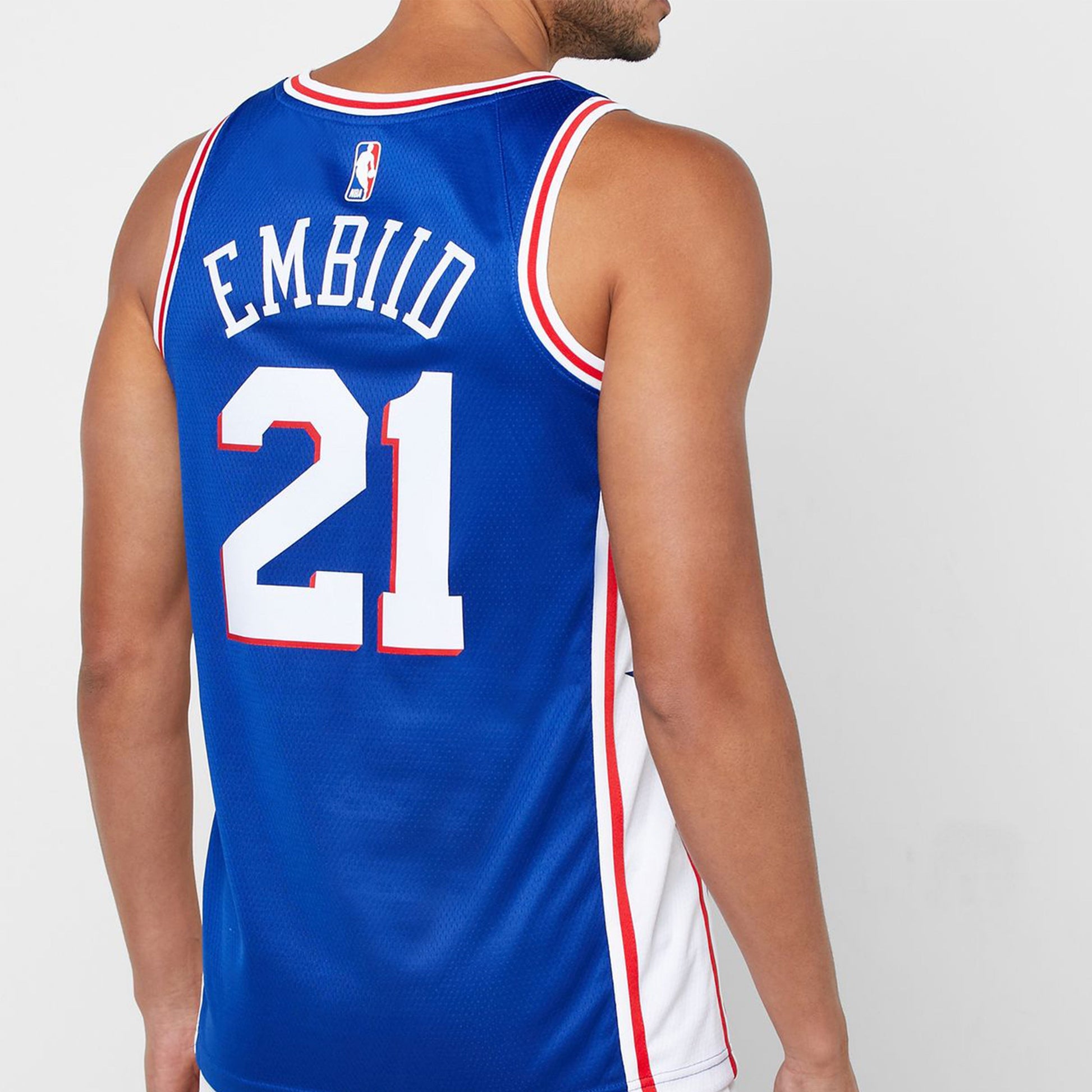 Nike Philadelphia 76ers Joel Embiid No. 21 Jersey Blue CJ7678-498