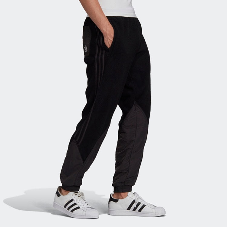 adidas originals Bg Trf Mix Tp Running Athletics polar fleece Bundle Feet Sports Pants Black GE6234