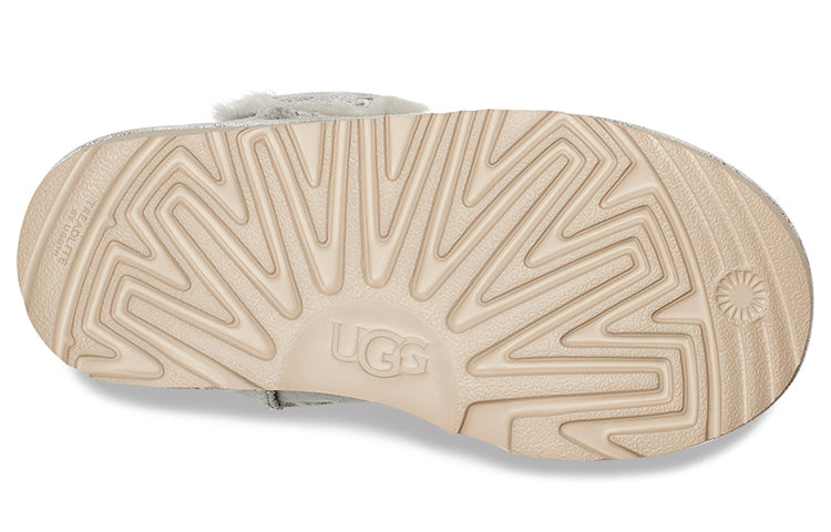 UGG Mini Bailey Button II Star (Big Kids) Grey/Purple 1107969K-GVT