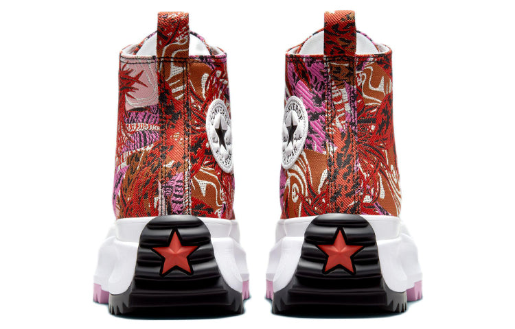 Converse Run Star Hike Platform Tropical Florals High Tops 'Mantra Orange' A00551C