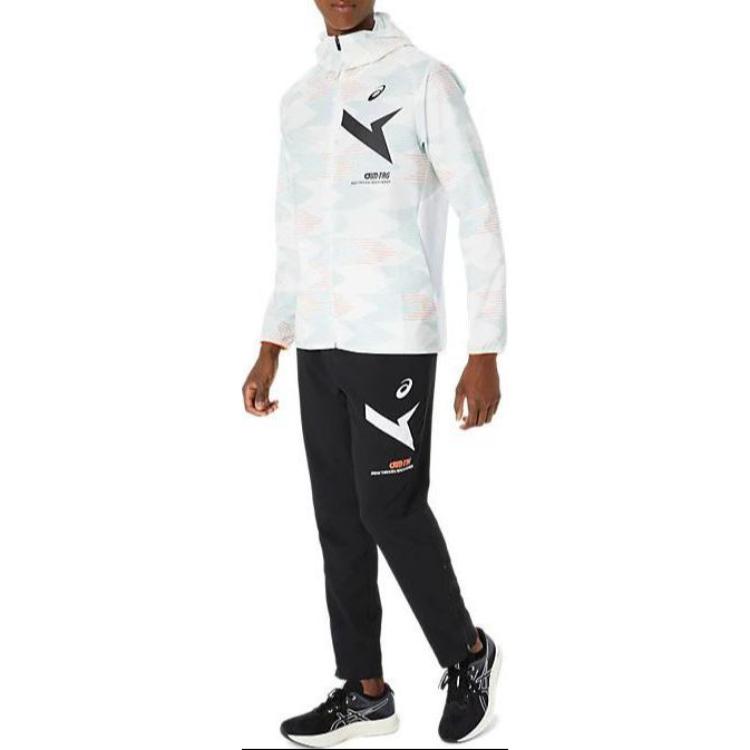 ASICS AIM-TRG Stretch Cloth Graphic Hoodie Asia Sizing 'Brilliant White' 2031E532-100