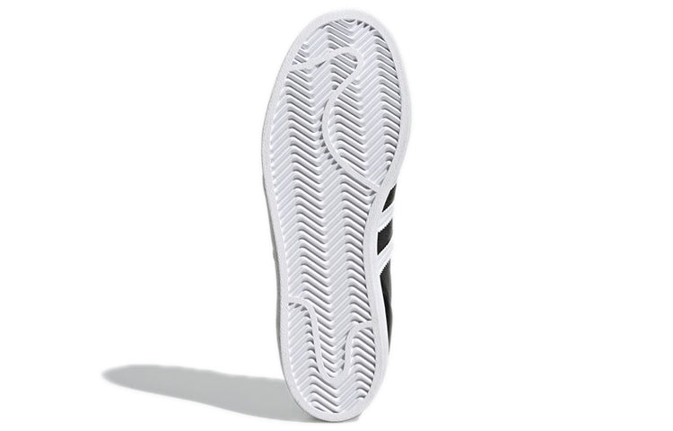(WMNS) adidas Originals Superstar 'Carbon Black White Gold' H03905