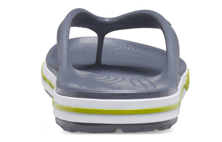 Crocs Bayaband Flip Non-Slip Wear-Resistant Casual Gray Green Slippers 'Grey Green' 205393-0A3
