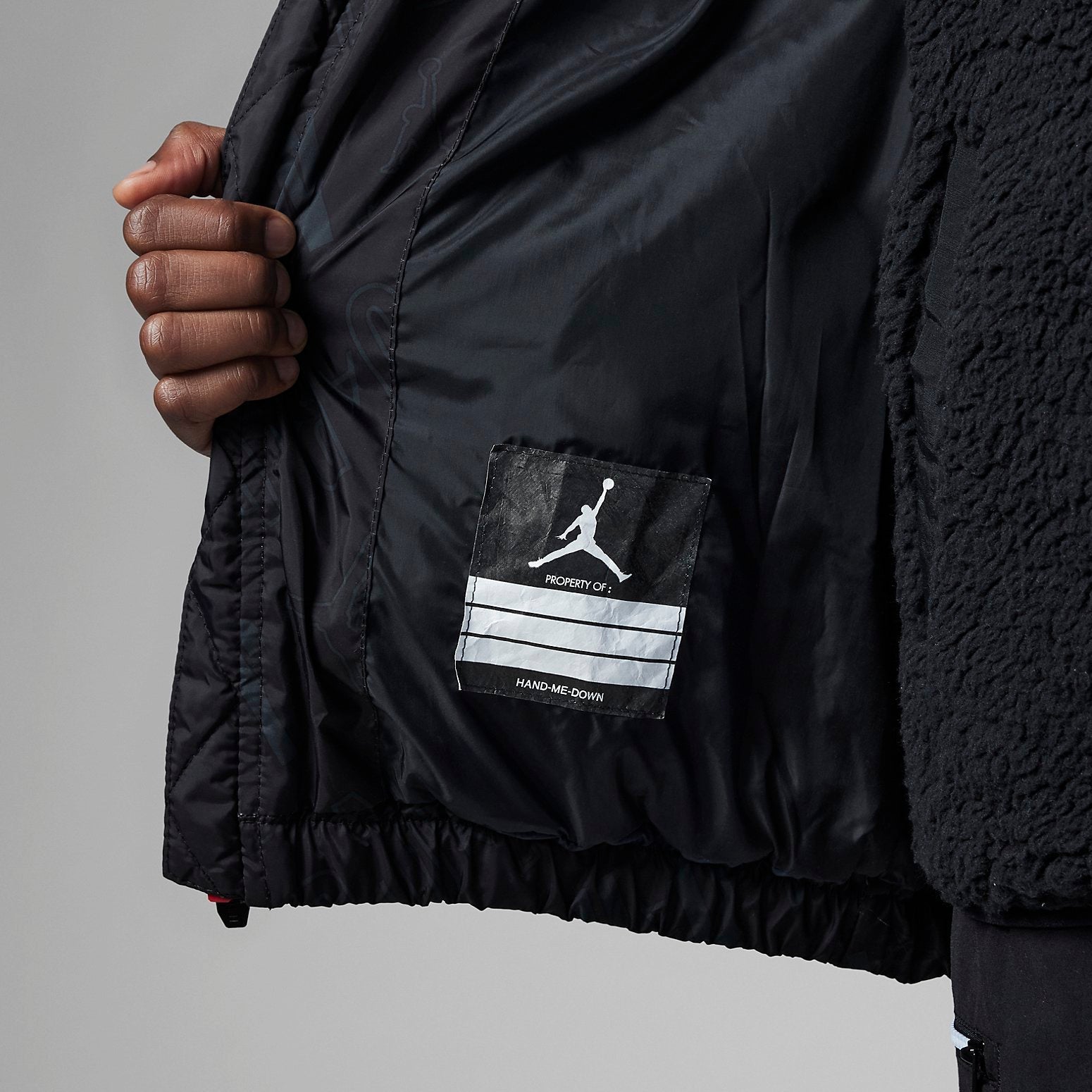 (PS) Air Jordan Jumpman Tape Jacket 'Black' FB1681-010