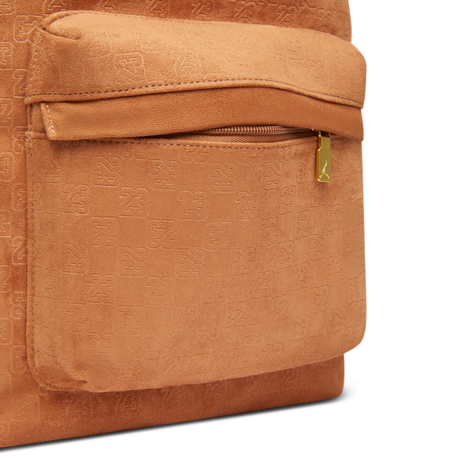 Jordan 23.5L Suede Monogram Backpack 'Cognac' IQ3205-200