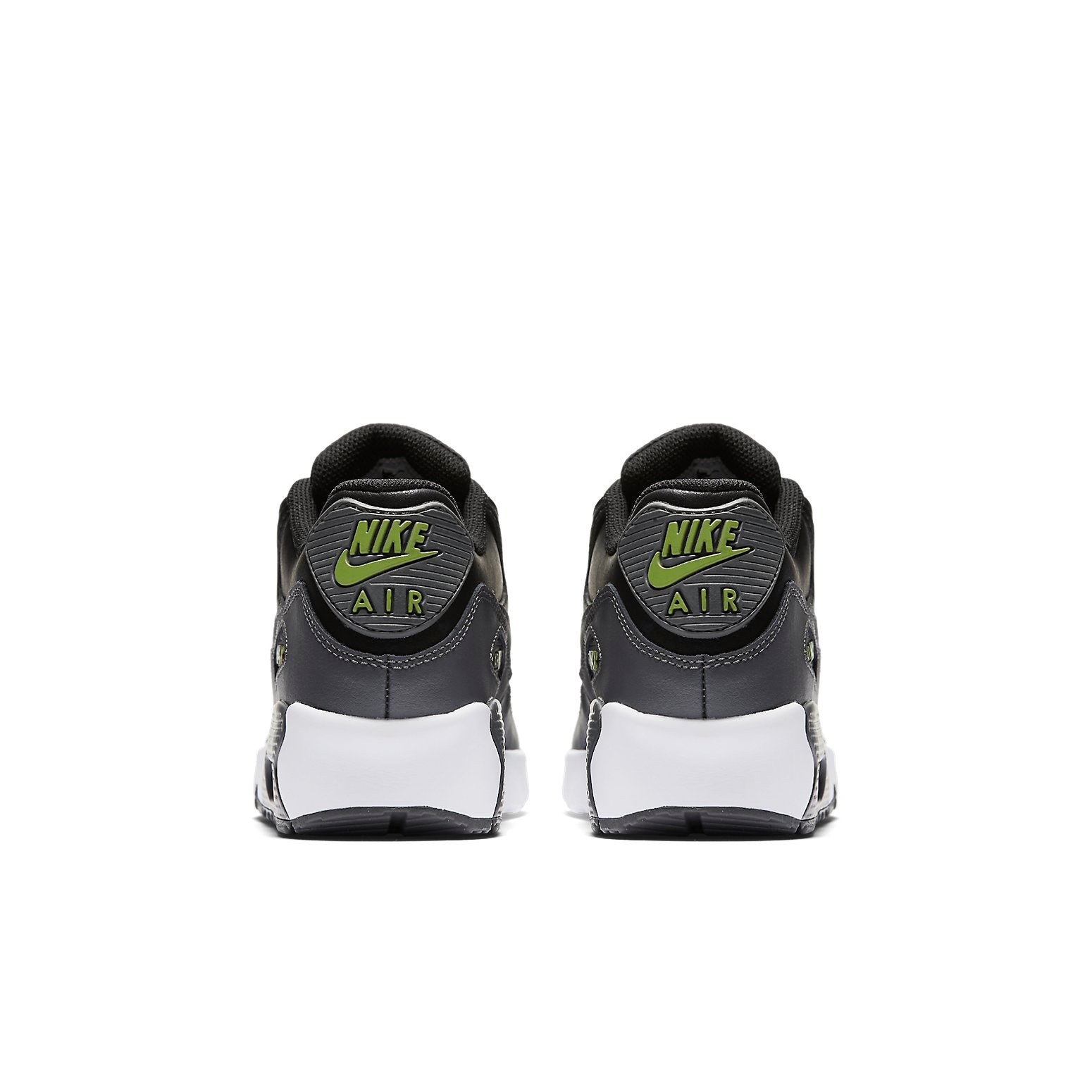 (GS) Nike Air Max 90 LTR Leather 'Black White Green' 833412-008
