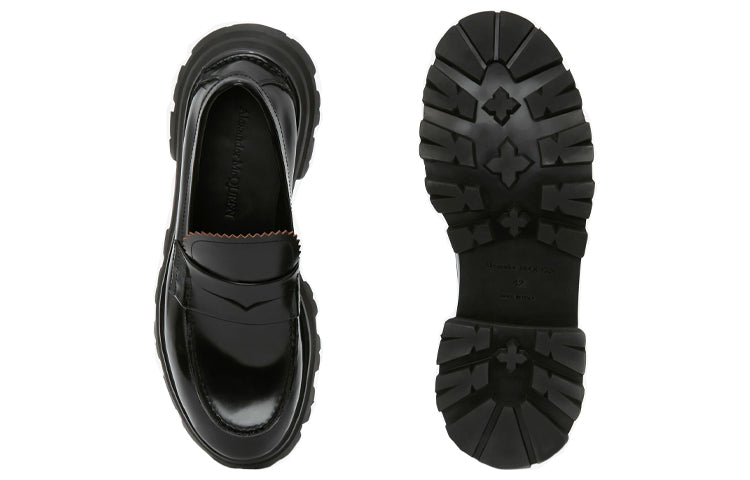 (WMNS) Alexander McQueen Wander Loafer 'Black' 664618WHZ801000