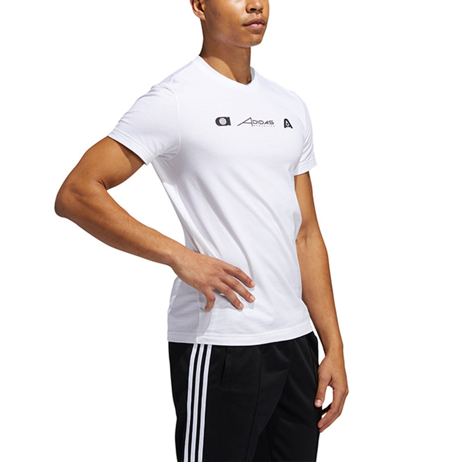 adidas Sports Training Casual Round Neck Short Sleeve White FT2796