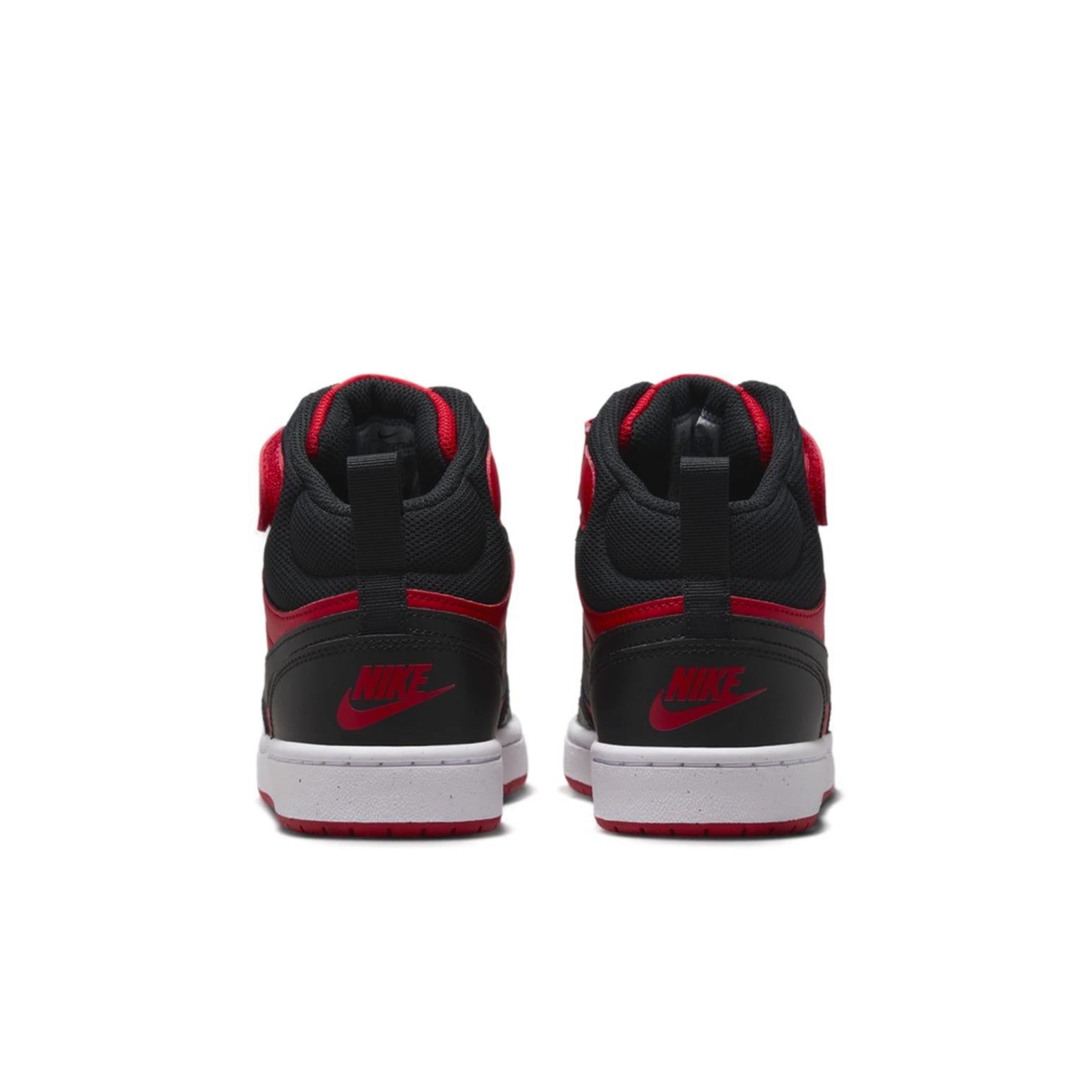 (GS) Nike Court Borough Mid 2 'Black University Red' CD7782-602
