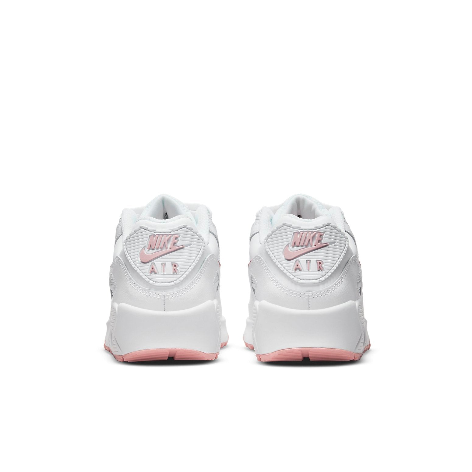 (GS) Nike Air Max 90 Leather 'White Pink Glaze' CD6864-115