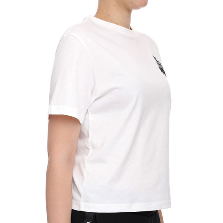 (WMNS) PUMA X Mr Doodle Printing Short Sleeve White 598654-02
