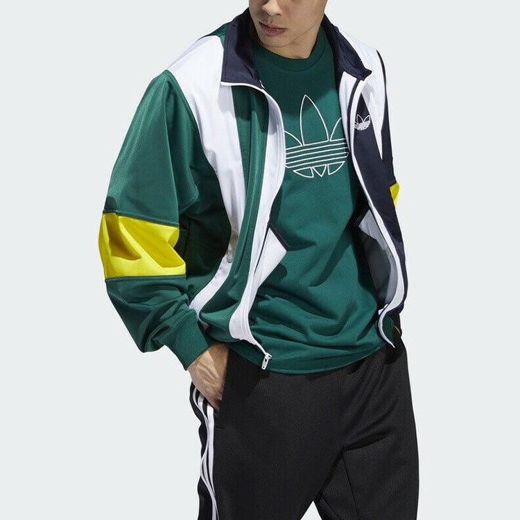 adidas originals Retro Contrasting Colors Wide Stripe Jacket Colorblock EJ7114