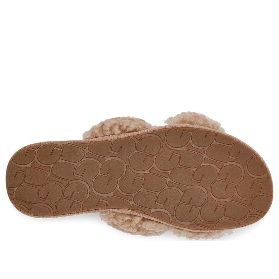 (WMNS) UGG Maxi Curly Scuffetta 'Sand' 1130837-SAN