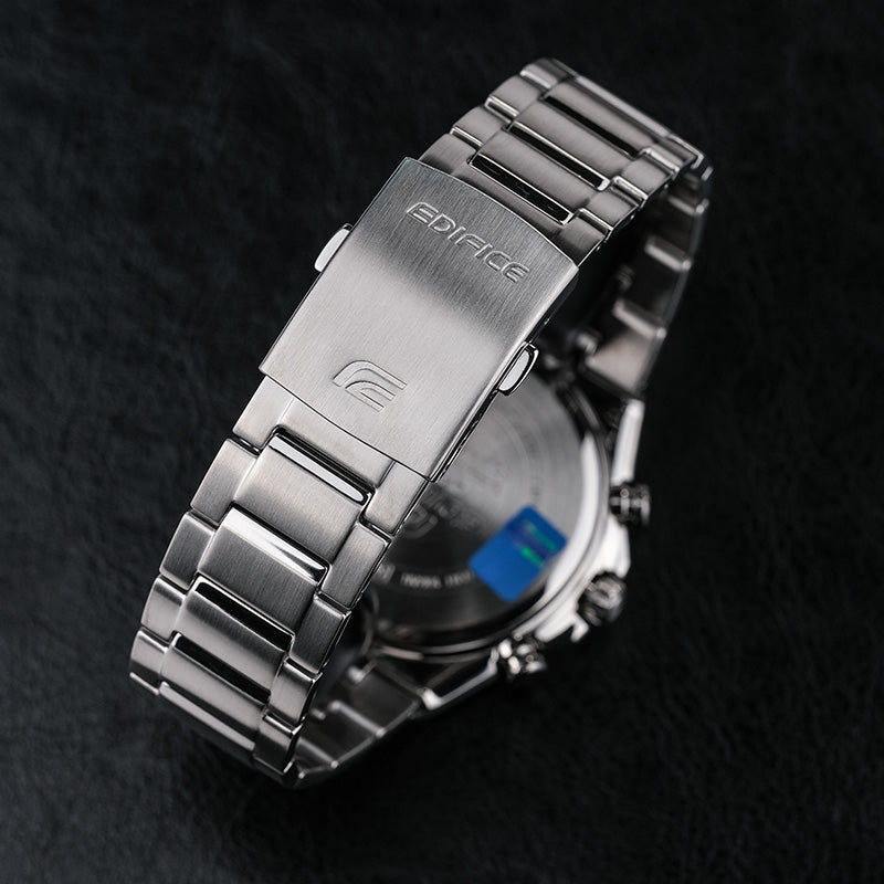CASIO Waterproof EDIFICE Sapphire Crystal Solar Powered Mens Silver Analog EFS-S560YDB-1APRD
