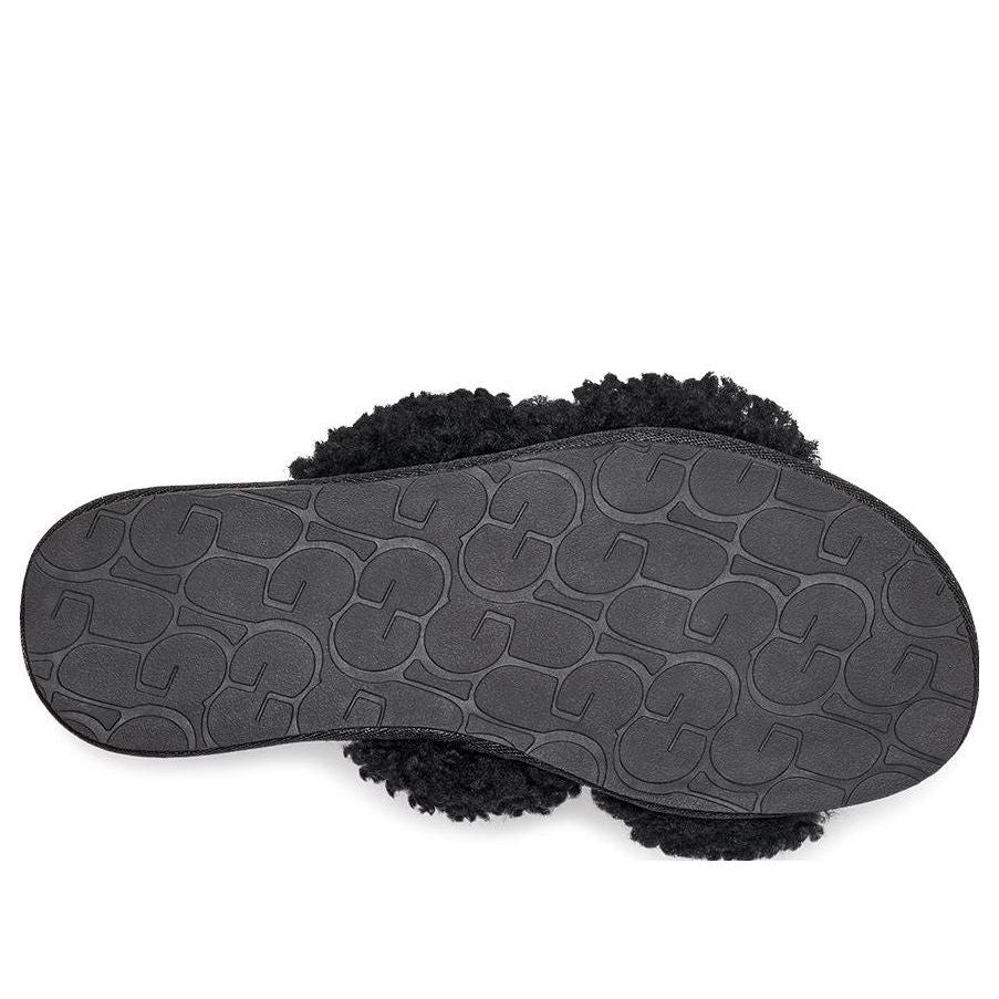 (WMNS) UGG Maxi Curly Scuffetta 'Black' 1130837-BLK
