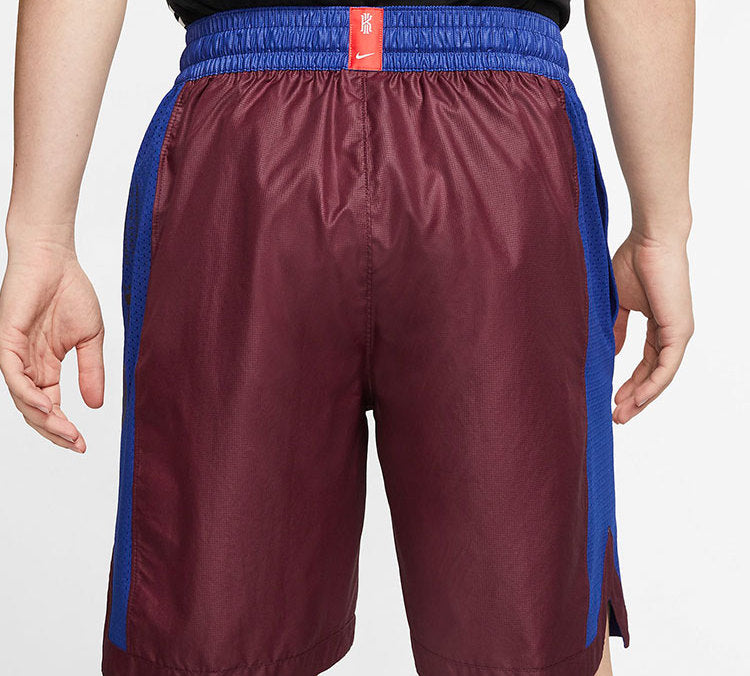 Nike Kyrie Colorblock Basketball Sports Shorts Redbrown BV9293-681