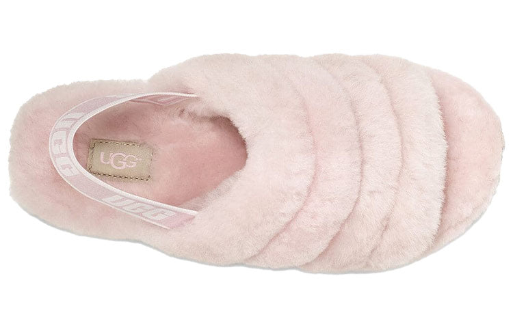 (WMNS) UGG Fluff Yeah Slide Thick Sole Shoe Pink 1095119-SLPN