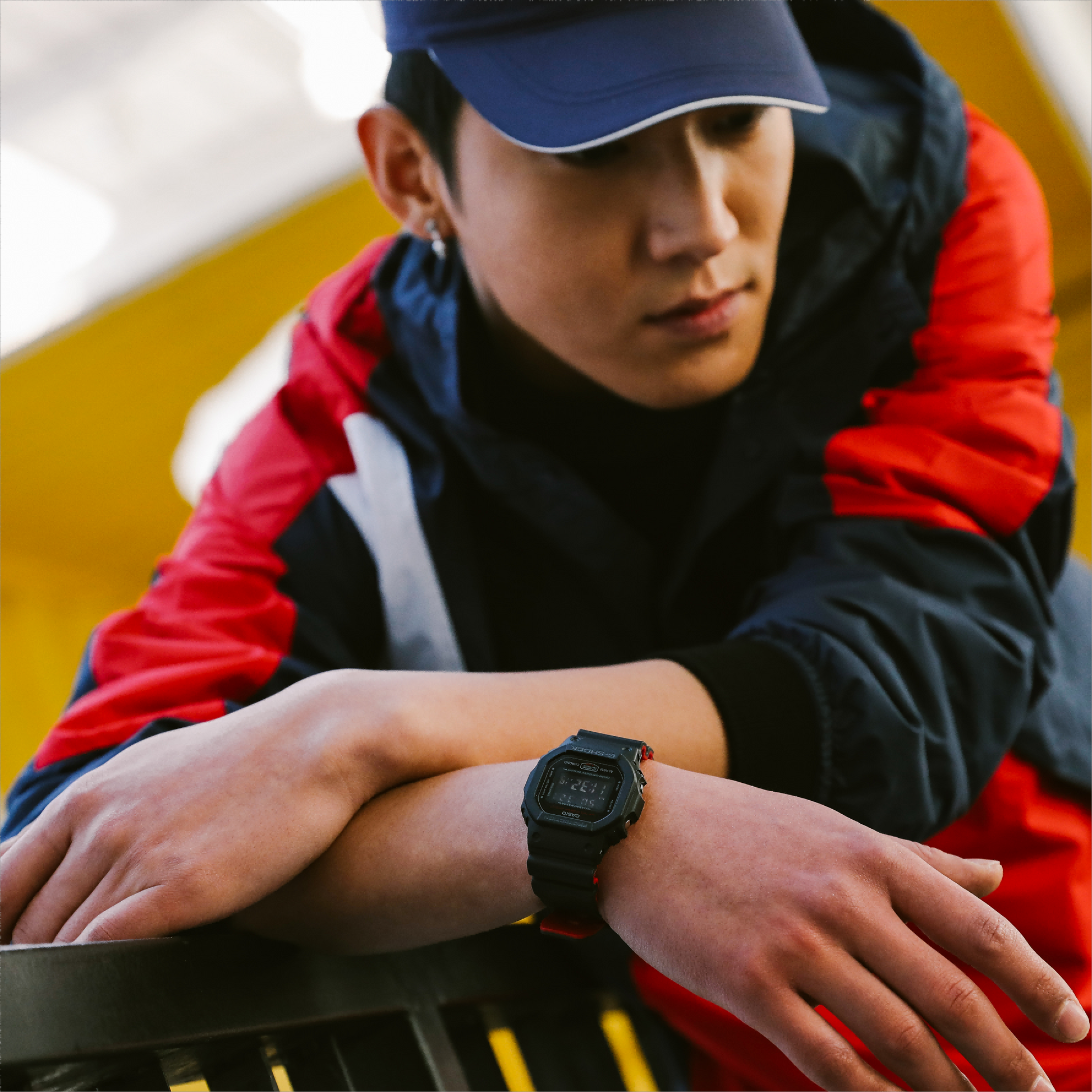 CASIO G-Shock Square 'Black' DW-5600HR-1