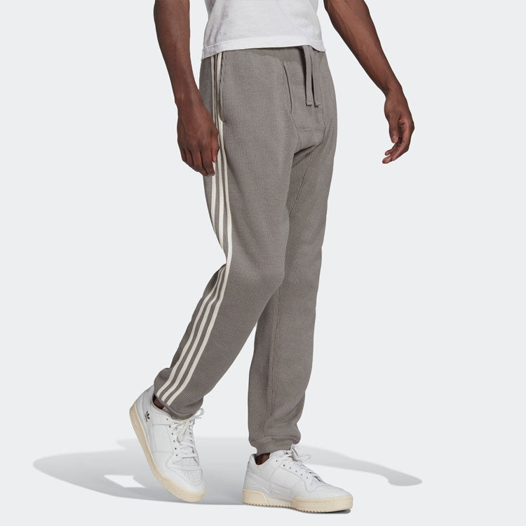 Men's adidas originals Sports Stripe Logo Casual Long Pants/Trousers Gray HD4810