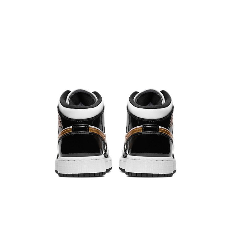 (GS) Air Jordan 1 Mid SE 'Black Gold' BQ6931-007