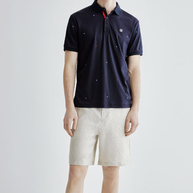 FILA Sports Knit Short Sleeve POLO Blue F11M021129F-NV