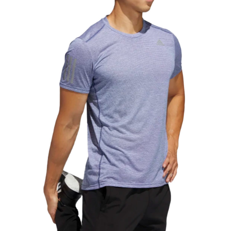 adidas Reflective Running Sports Short Sleeve Blue FM5806