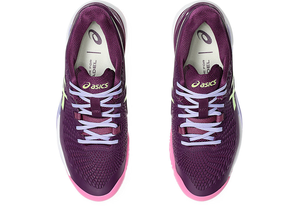 (WMNS) ASICS Gel-Resolution 9 Padel 'Deep Mauve Lime Green' 1042A245-500