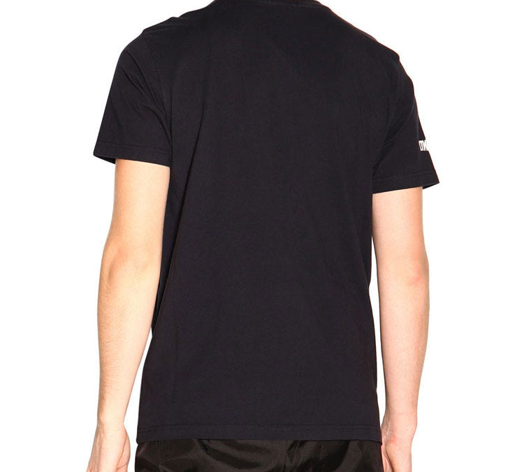 Men's HERON PRESTON Heron Print T-SHIRT Printing Short Sleeve Black HMAA004F19760003