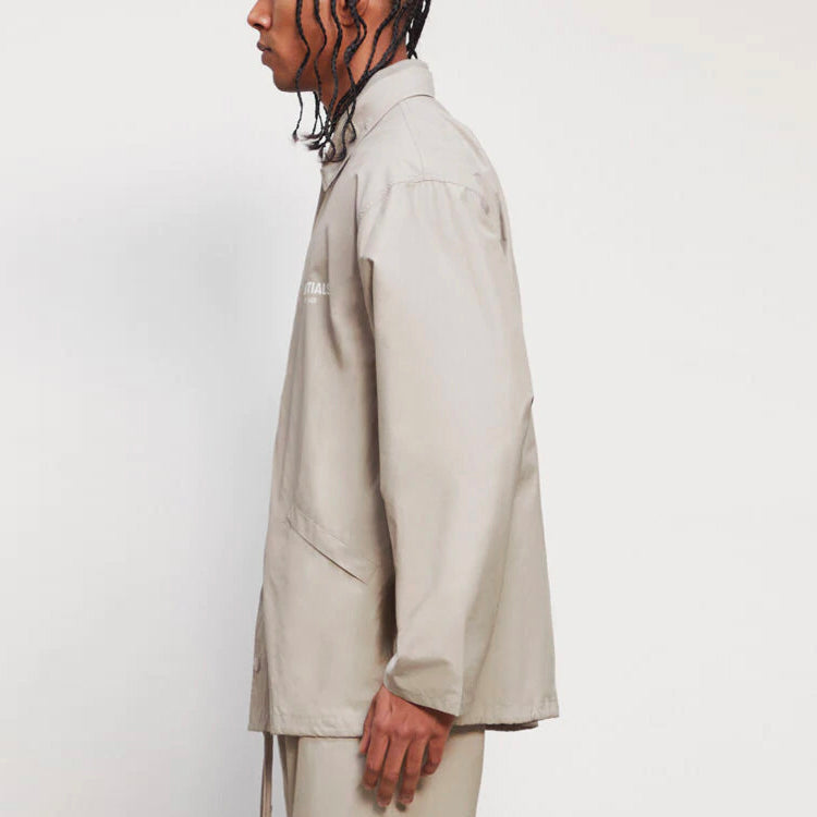 Fear of God Essentials FW20 Coach Jacket Moss 0202250500023245