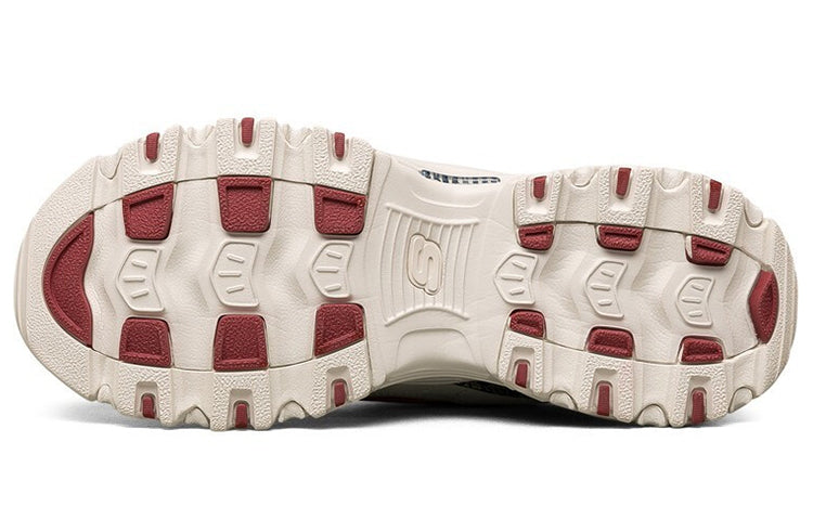 (WMNS) Skechers D'lites 2021 New Year White/Red 66666348-MULT
