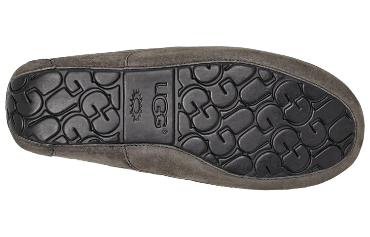 UGG Ascot Slipper Cozy Fleece Lined Athleisure Casual Sports Shoe Gray 1101110-CHRC
