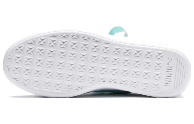 (WMNS) PUMA Vikky Stacked Ribbon Core 'White Green' 369112-03