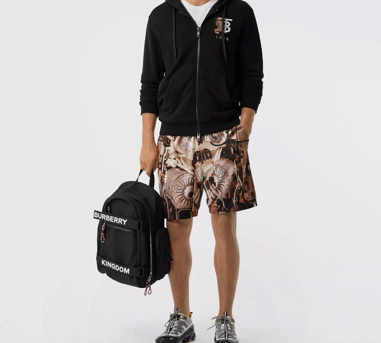 Men's Burberry Logo Zipper Black 80223061