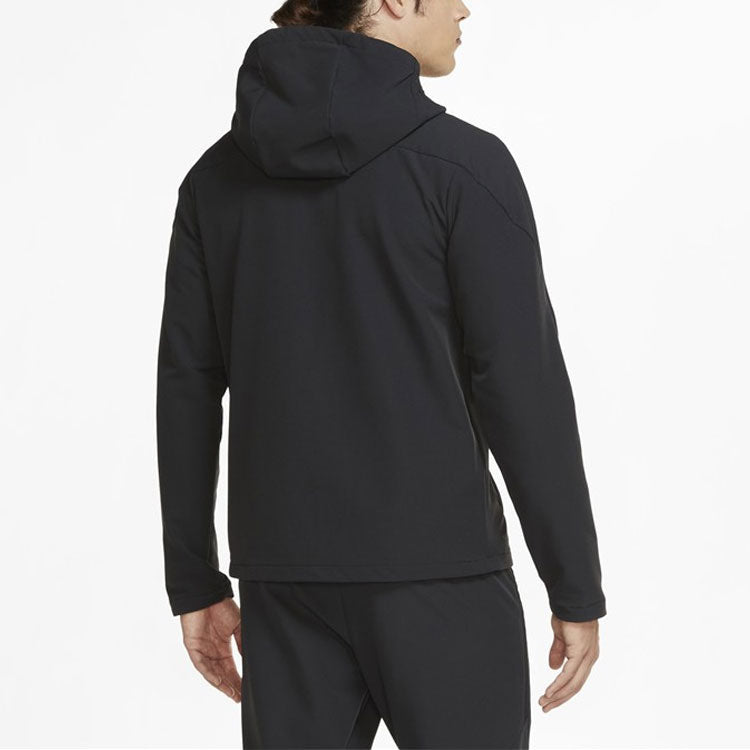 Nike logo Woven Casual Training Hooded Jacket Black CU7347-010