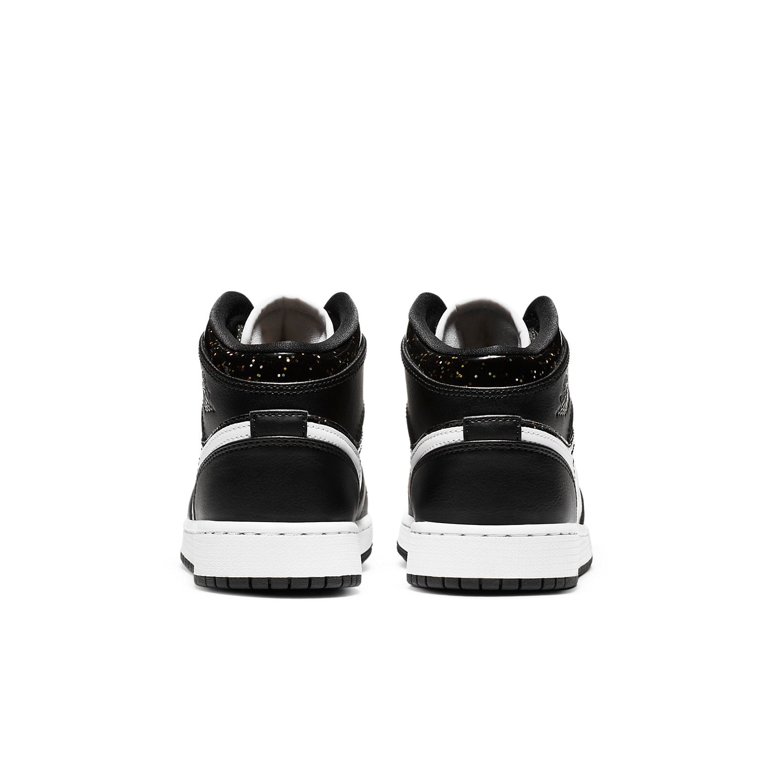(GS) Air Jordan 1 Mid SE 'Black Glitter' AV5174-001