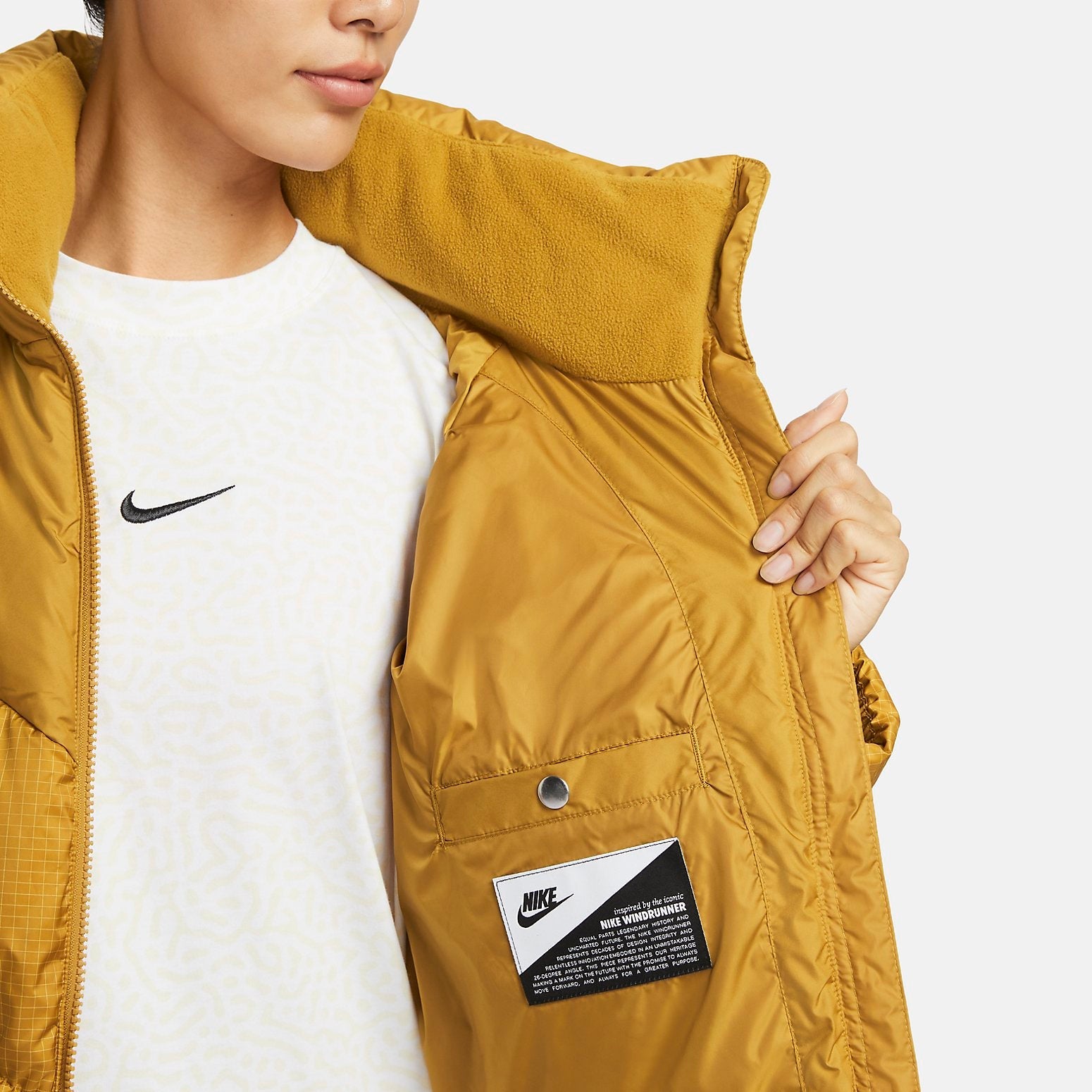 (WMNS) Nike Sportswear Windpuffer Therma-FIT Loose Puffer Jacket 'Brown' FD8212-716