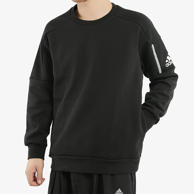 adidas Casual Running Sports Round Neck Pullover Black FJ0234
