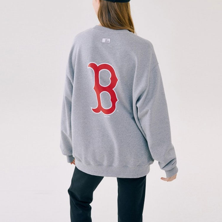 MLB x Disney Mickey Crossover Athleisure Casual Sports Long Sleeves Pullover Unisex Gray 31MTK1011-43M