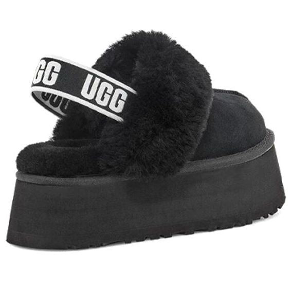 (WMNS) UGG Funkette Slipper 'Black' 1113474-BLK